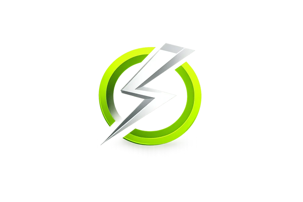 OnStream APK logo featuring a white lightning bolt inside a bright green circular ring on a black background, representing the OnStream streaming app brand.