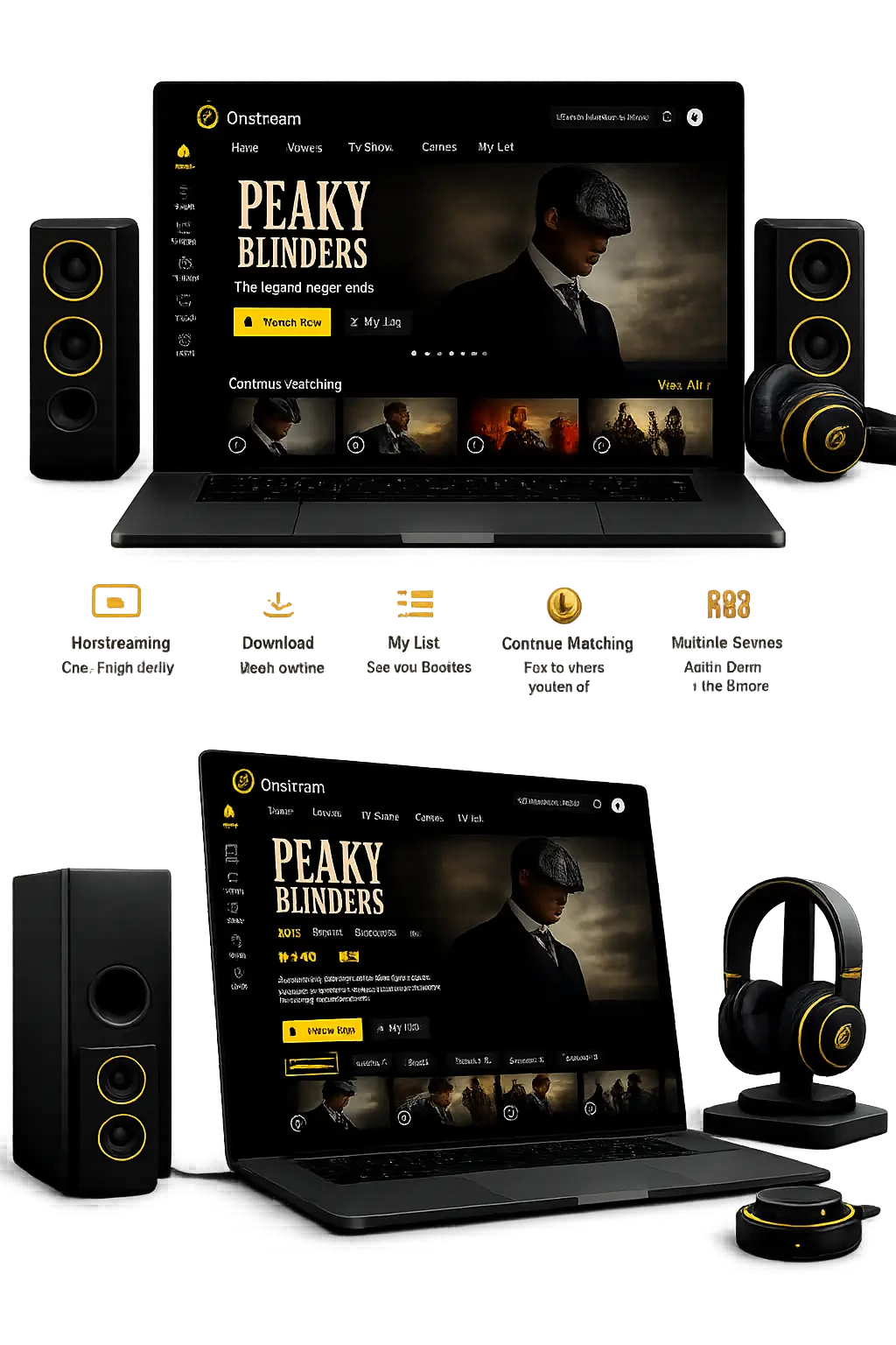 OnStream for PC streaming movies and TV shows on Windows desktop